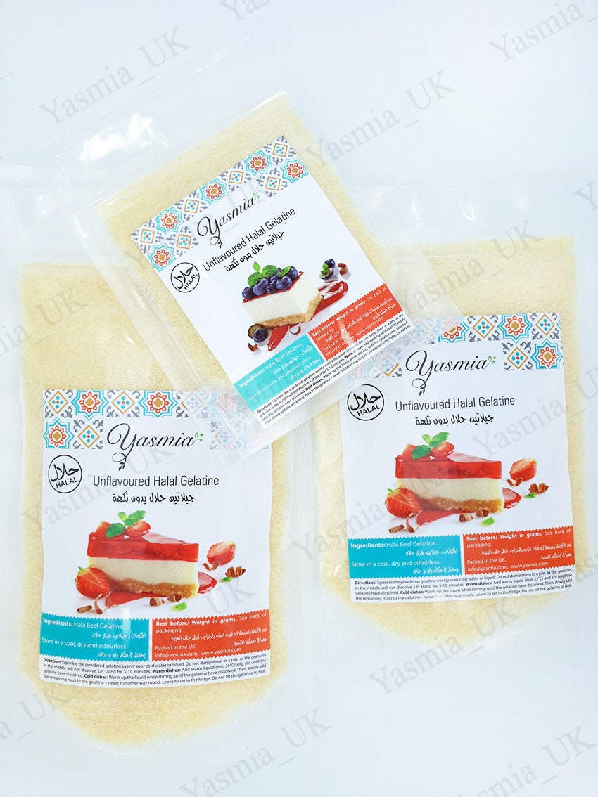 Poudre de gélatine halal 50g 100g 200g Gélatine de bœuf Etsy Canada