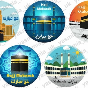 35 Hajj Mubarak Stickers Decoratie Cadeau Bedevaart