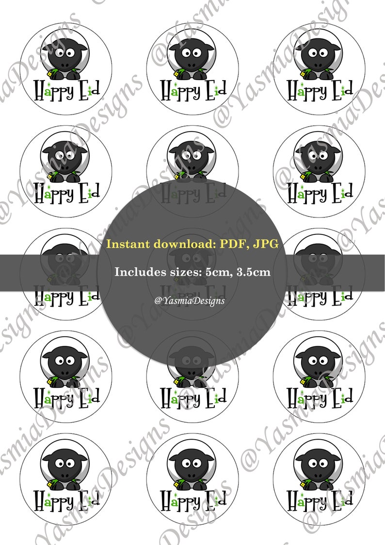 Eid mubarak printable labels free