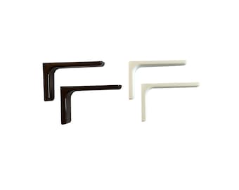 Black or White Plastic Shelf Brackets / Pair of Shelf Holders /Colored Shelf Holders / For Shelves