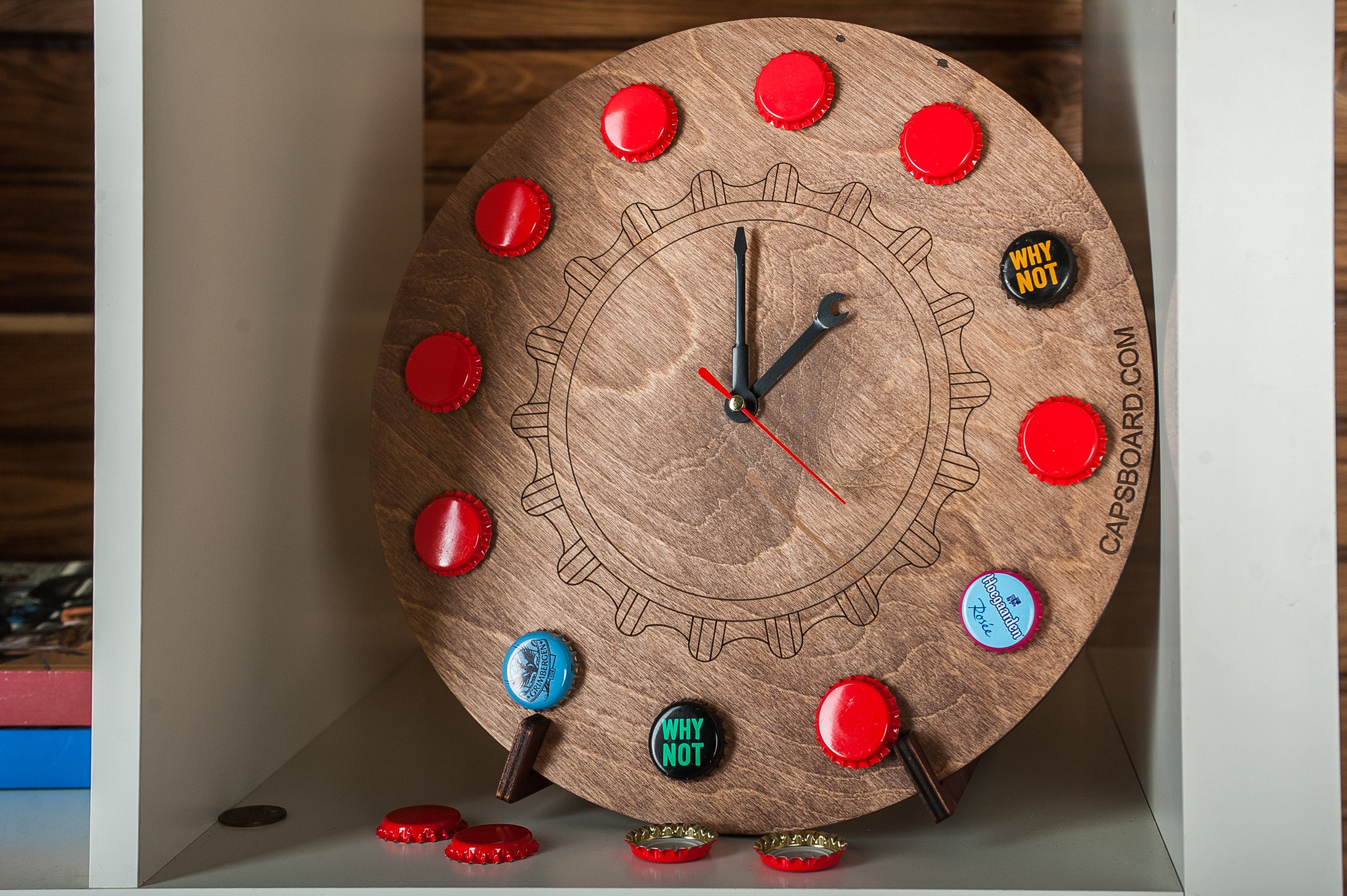 Unique Clock Craft Room Wall Decor Man Cave Etsy