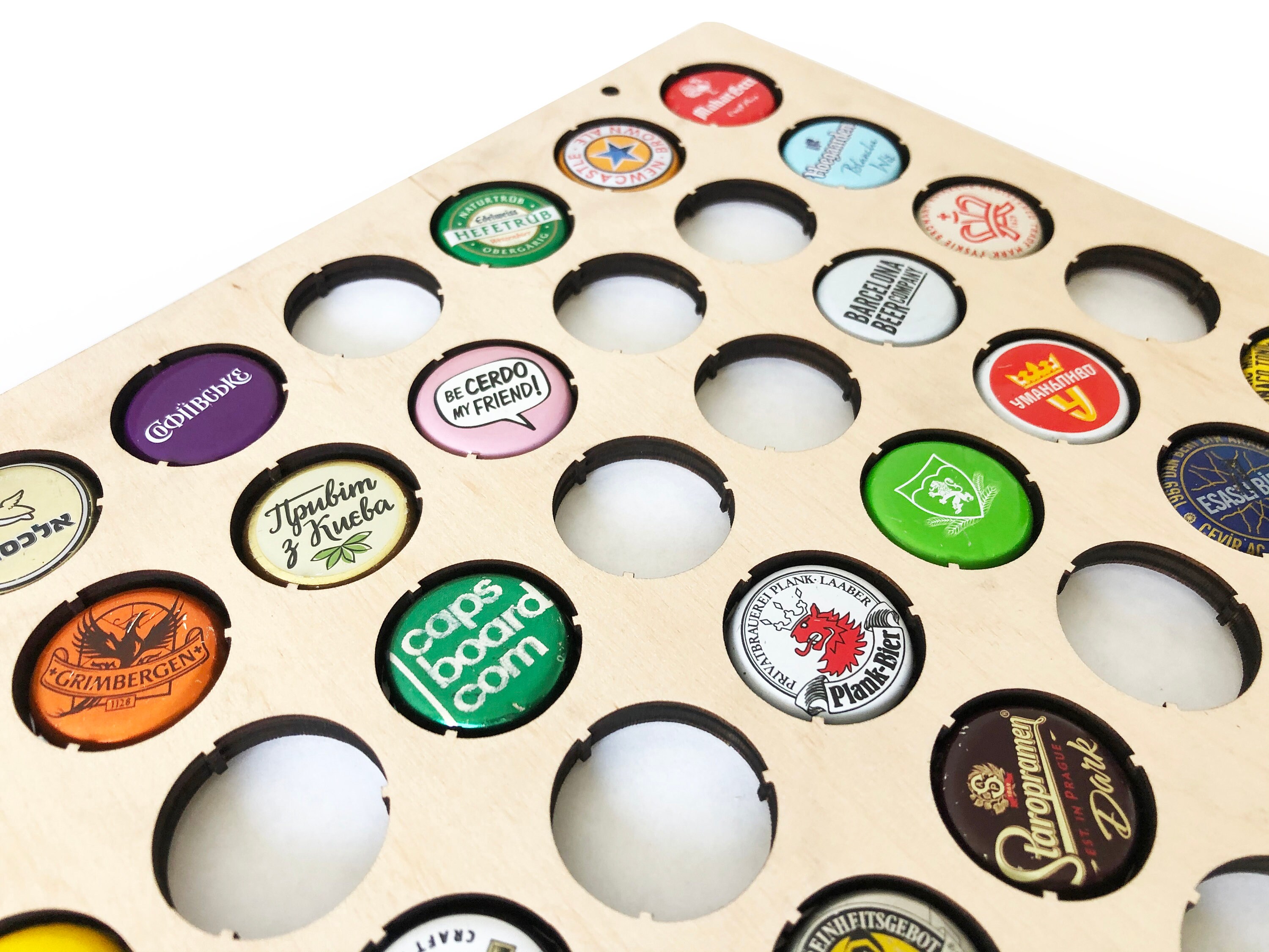 Bottle Caps Wall Holder / Personalized Beer Cap Holder / Etsy UK
