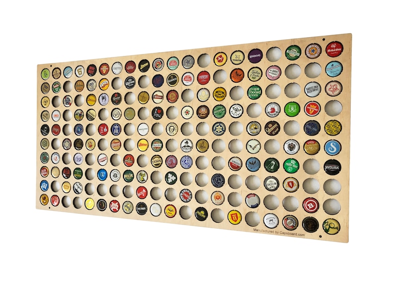 Bottle Caps Wall Holder / Personalized Beer Cap Holder / Etsy