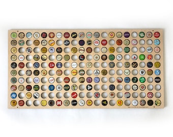 Bottle Caps Wall Holder / Bar or Pub Decor / Personalized Beer Cap Holder / Gifts For Dad / Bottle Cap Display / Gift For Him