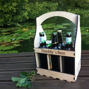 Caisse à bière personnalisée : lot de 6 caisses à bière en bois