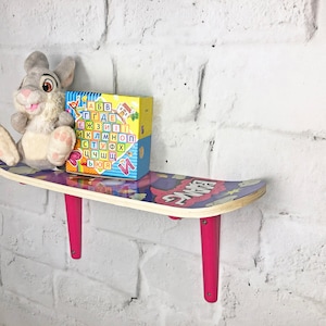 Skateboard Deck Shelf: Kids Room Decor, Game Room Wall Art