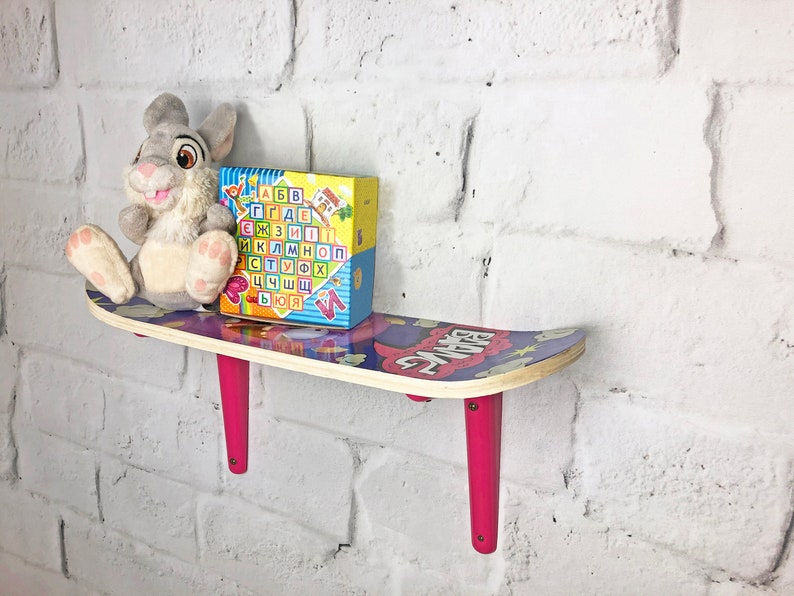 Nursery Decor / Kids Room / Christmas Gift Skateboard Deck / Wall Art