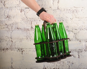 BBQ Beer Carrier | Grill Party Accessory | Beer Tote for BBQ | Picnic Beer Caddy | Camping Beer Holder | Gift for Grill Master