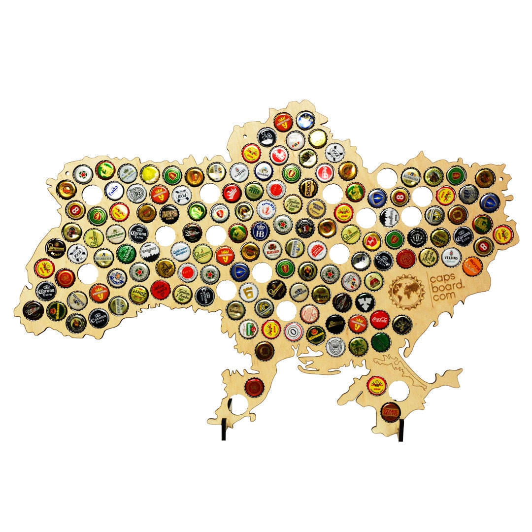 Map Beer Cap Collection Of Beer Bottle Caps Display