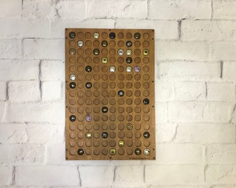 Gift For Champagnes Lovers / Capsules Champagnes Holder / Champagne Caps Display / Original Corks Art , Muselets