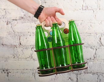 Regalos para él, paquete de 6 porta cervezas, regalos de cerveza, 6 cajas de cerveza, regalo de San Valentín, cajas de cerveza, regalo para hermano.