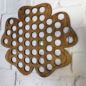 Champagne Cap Holder Flower: Wooden Wall Art Display, Eco Gift
