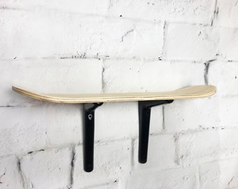 Eco Office Decor / Skateboard Deck Wall Art / Open Shelving/ Open Shelf Skateboard Recycled