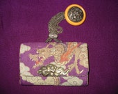 Japanese antique tobacco pouch with Netsuke