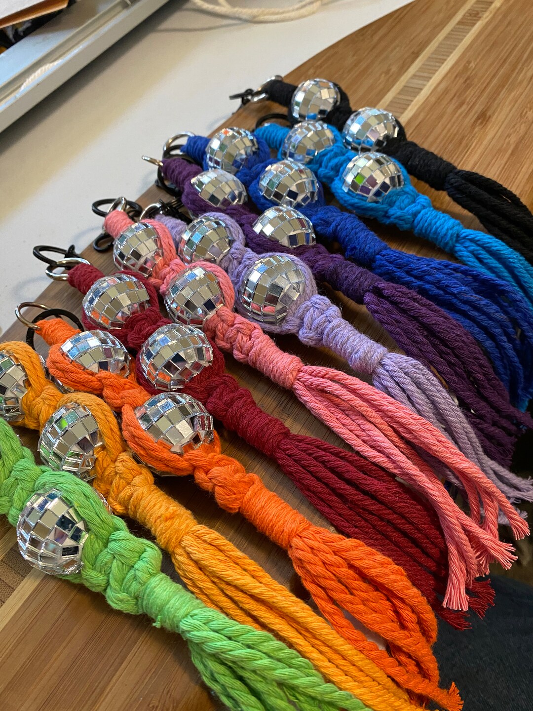 Disco Ball Keychains Etsy