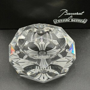 Chrome Hearts Baccarat France Crystal Faceted Ashtray Bowl MIB