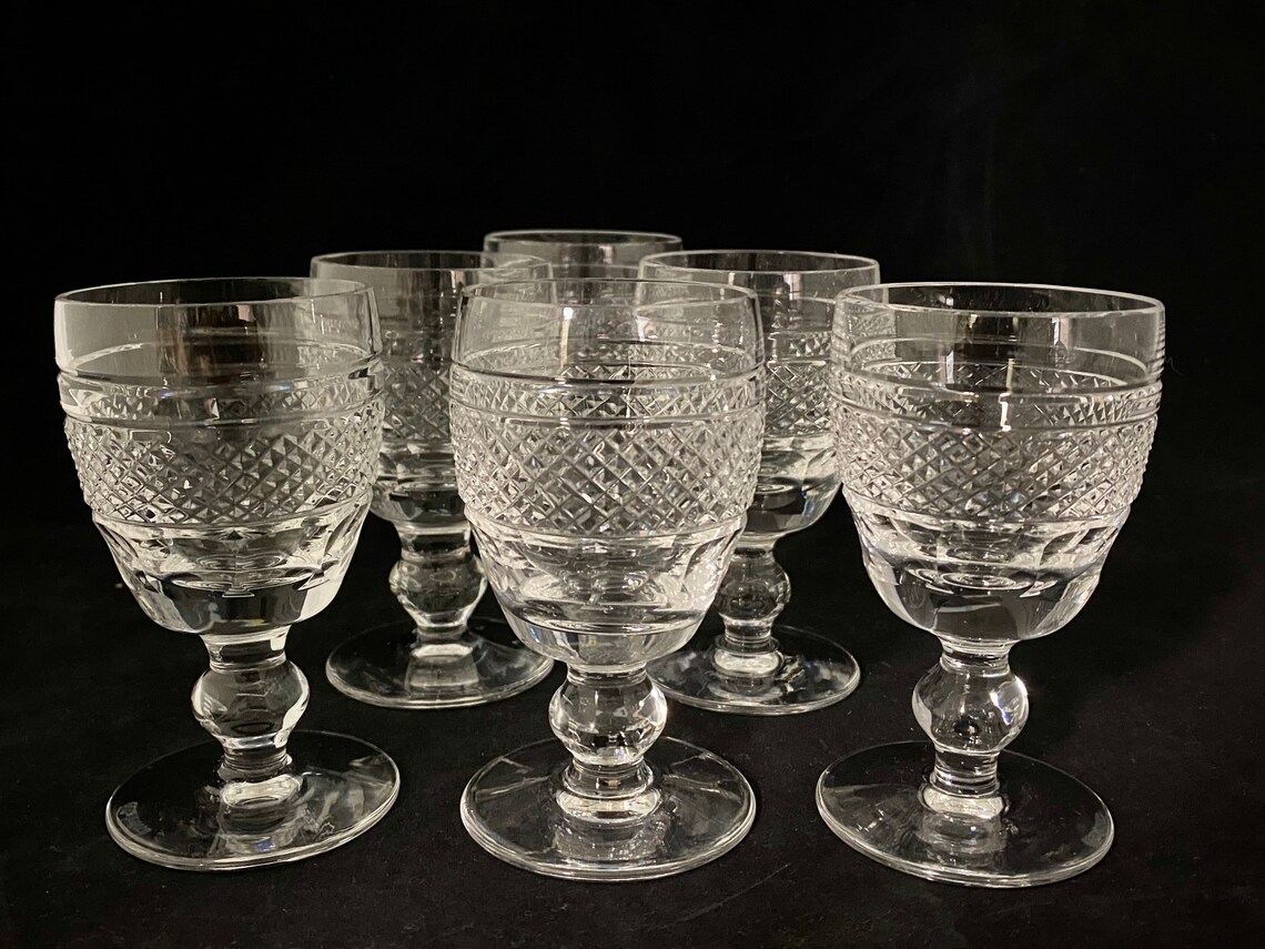 Vintage Set of 6 Waterford Crystal Cashel Cordial Glasses Etsy