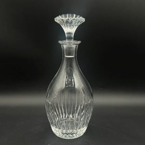 Baccarat France Crystal “Massena” Decanter w Stopper 11 1/4 H Excellent
