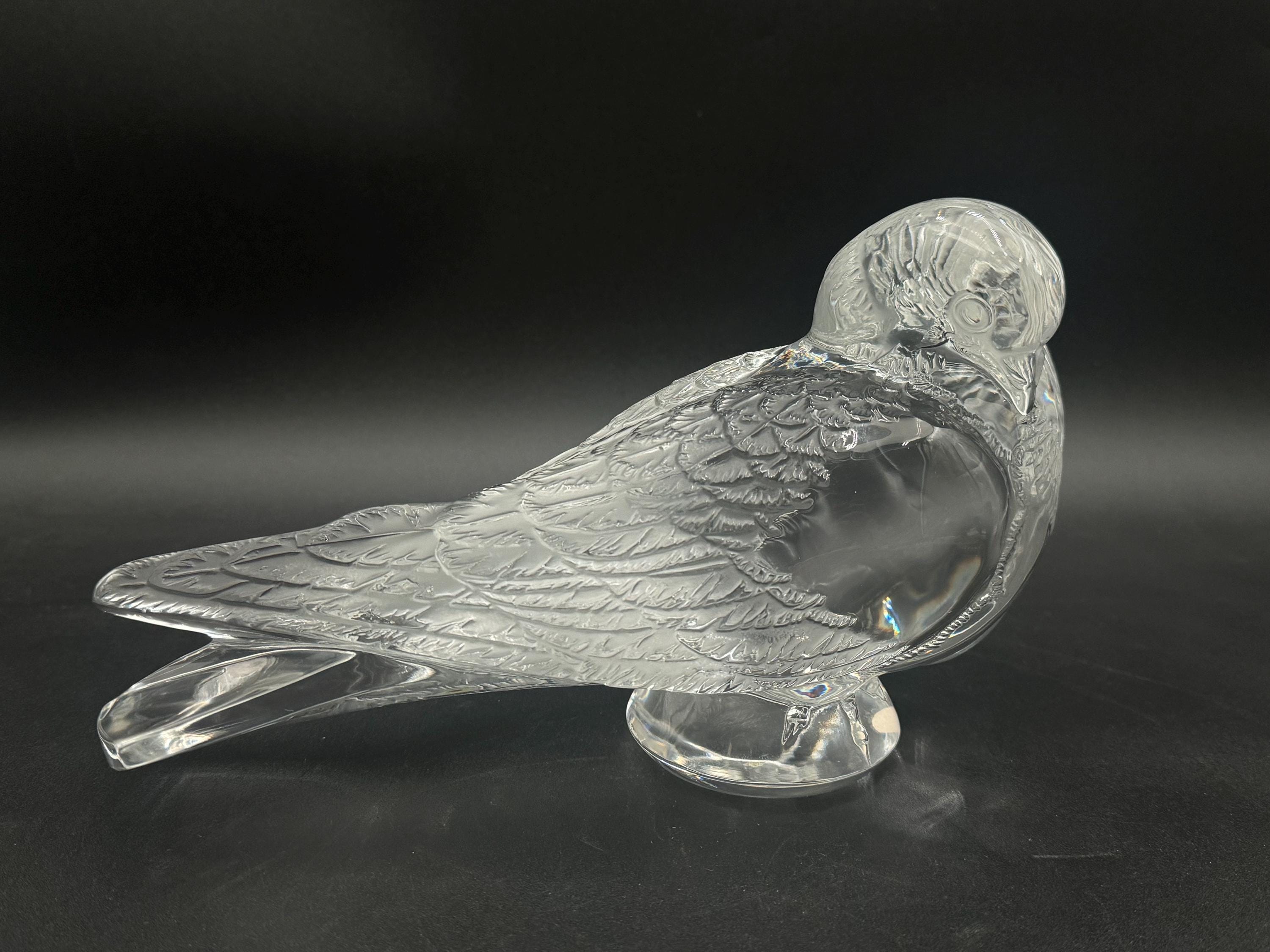 Lalique crystal bird vase - Etsy 日本