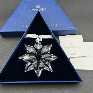 Swarovski Crystal 2013 Snowflake Annual Christmas Ornament MIB Stunning