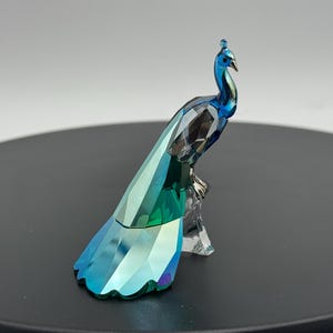 Peacock Crystal Figurine Swarovski - Etsy