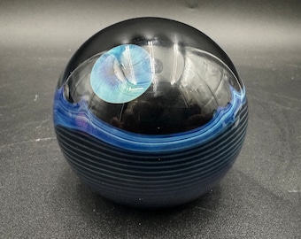 Lundberg Studios Earth Art Glass Paperweight. - Etsy