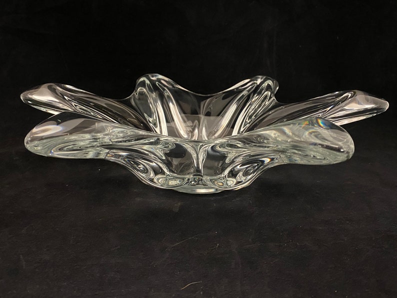 Art Vannes France Crystal Starfish Centerpiece Bowl 14 Etsy