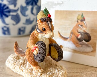 Charming Tails Hang in There Christmas Ornaments 3 Mice Pale