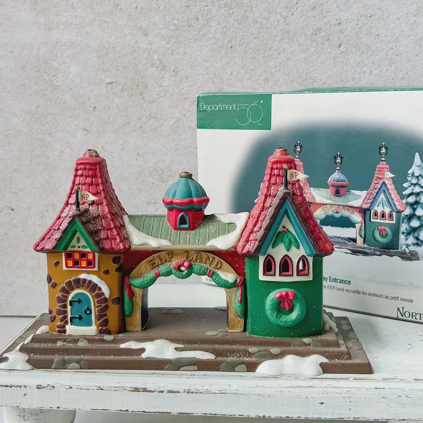 1990年 陶器 サンタクロースの家 NORTH POLE SERIES 1990年 陶器 サンタクロースの家 NORTH POLE SERIES