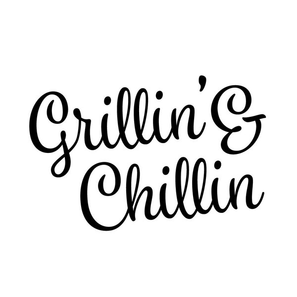 Grillin and Chillin Sign - Etsy
