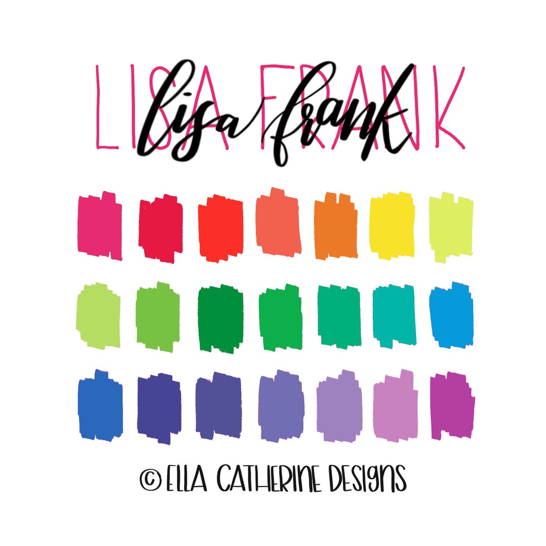 Lisa Frank / Procreate Color Palette / Rainbow Palette / Instant ...