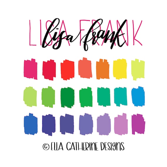 Download Lisa Frank Procreate Color Palette Rainbow Palette Etsy