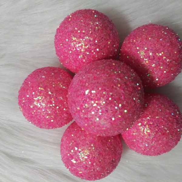 Red Flower Balls Etsy