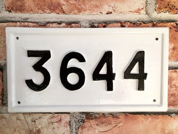 Contemporary Address Sign House Plaque Door Number Plate - Etsy UK