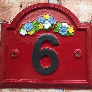 Vintage Traditional House Address Sign,  Home Number Plaque, Door Nameplate, custom Shabby Chic