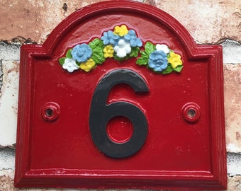 Vintage Traditional House Address Sign,  Home Number Plaque, Door Nameplate, custom Shabby Chic