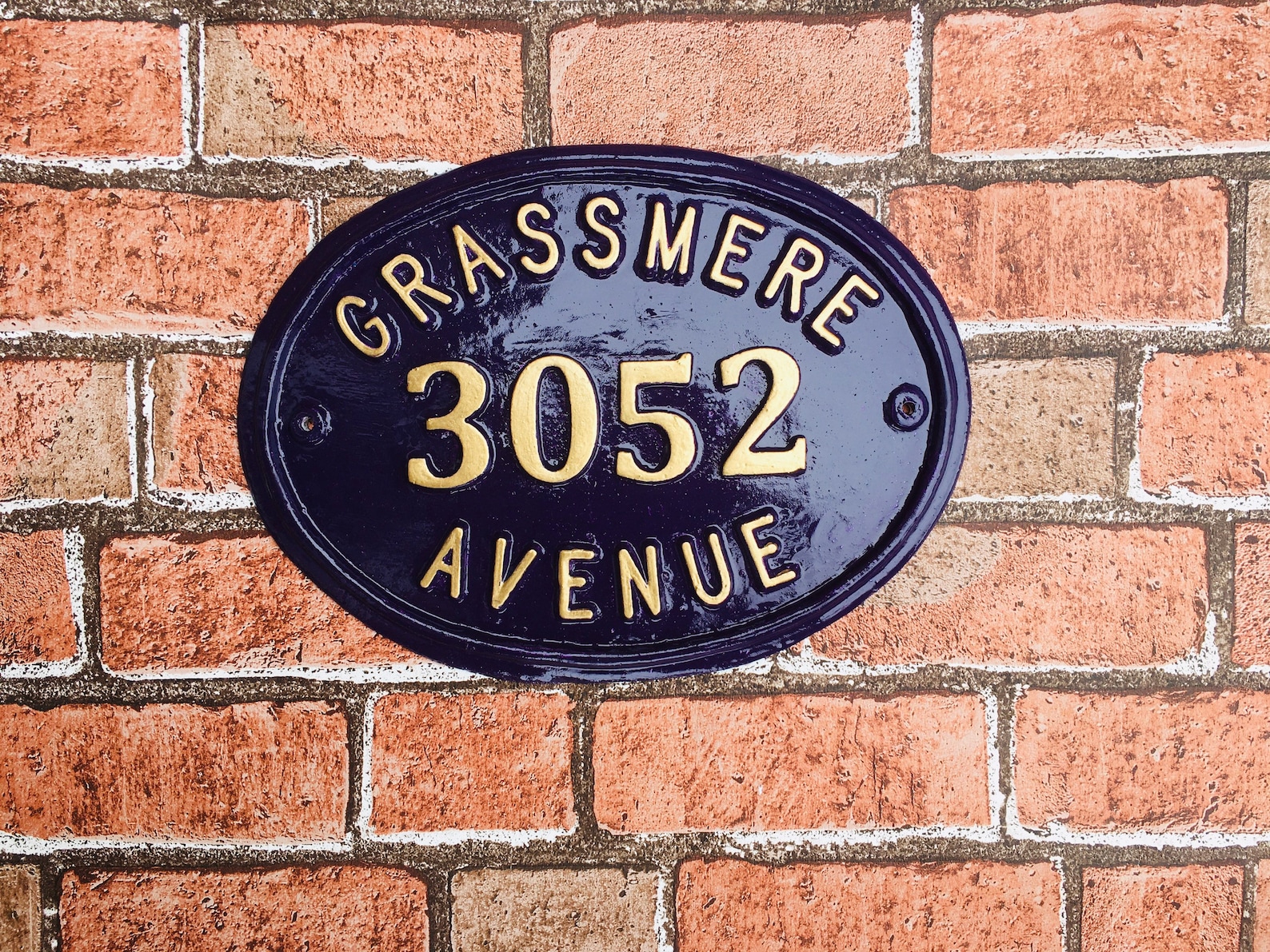 Colonial Style House Numbers Personalized House Number Etsy