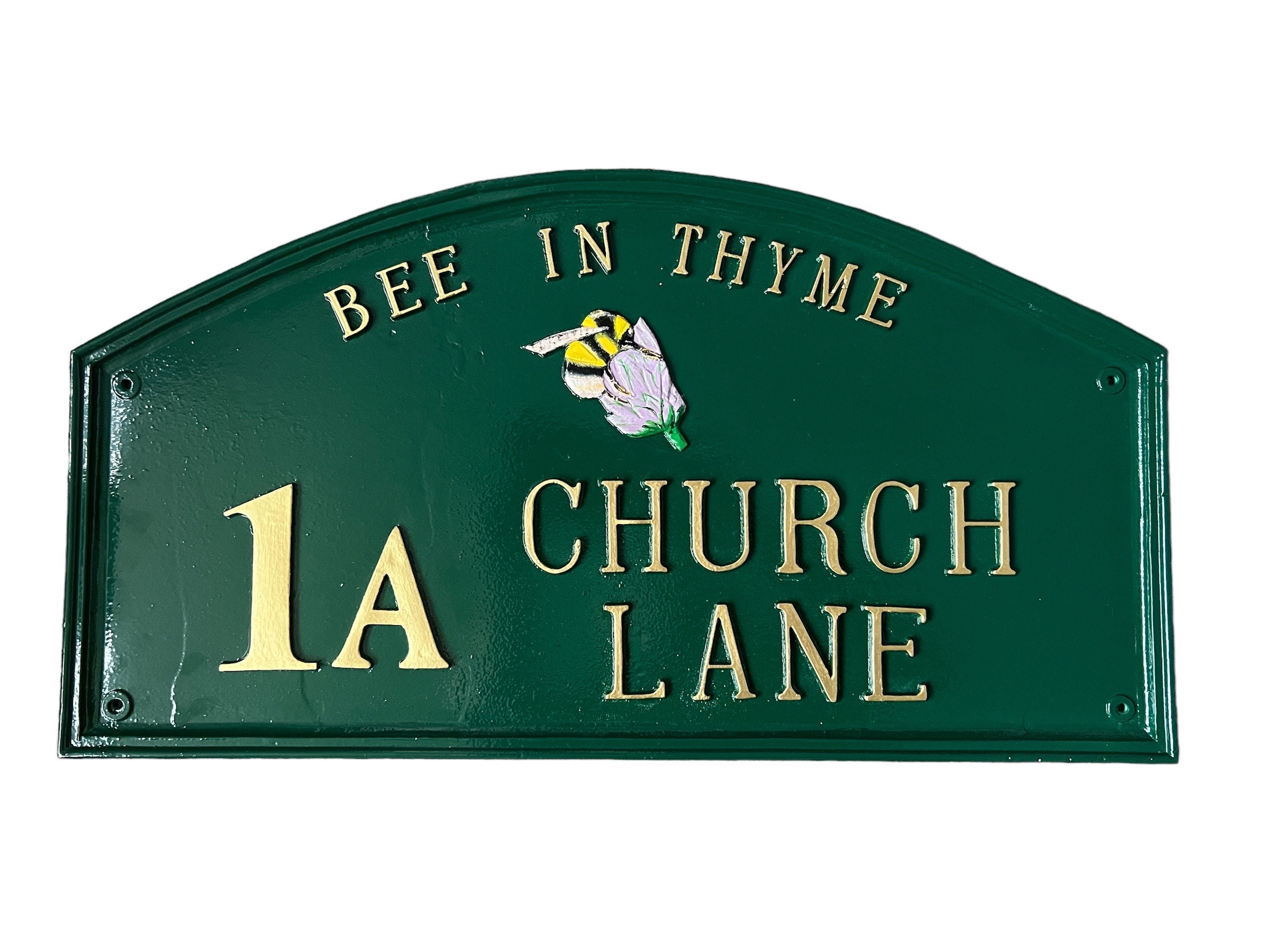 Handmade Cast Aluminum Address Sign, Traditional House Plaque - Etsy