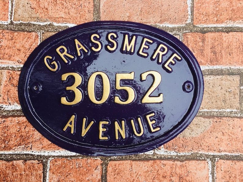 Colonial Style House Numbers Personalized House Number Etsy UK