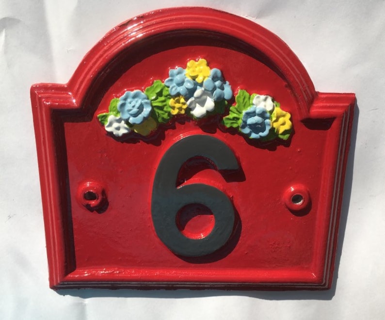 Vintage Traditional Address Sign house sign House Number Etsy