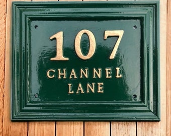 Contemporary House numbers, address Sign, House Plaque, Traditional Door Number Plate, Custom Made Vintage Shabby Chic Styles