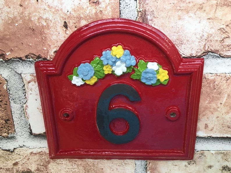 Vintage Traditional Address Sign house sign House Number Etsy