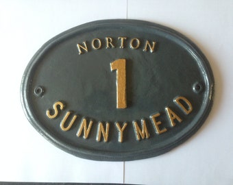 Handmade Colonial House Sign, Personalized Address Plaque