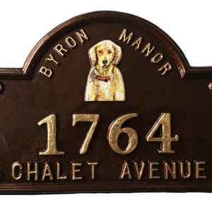 Vintage Traditional House Numbers, Personalized House Number Plaque, Colonial style Address Sign, House nameplate, House sign