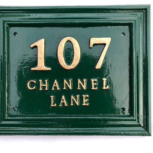 Home Address Sign Personalized House Numbers Address Plaque Etsy