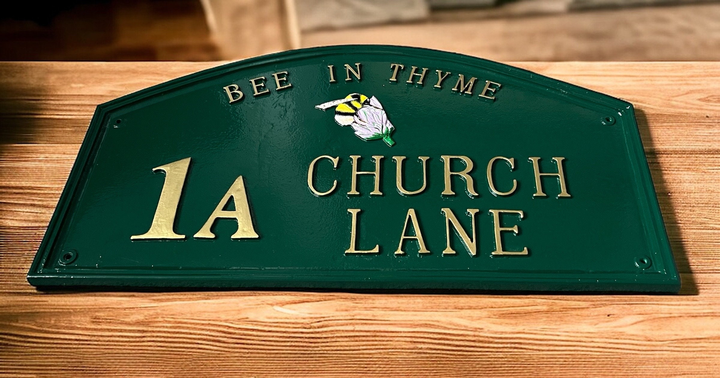 Handmade Cast Aluminum Address Sign, Traditional House Plaque - Etsy