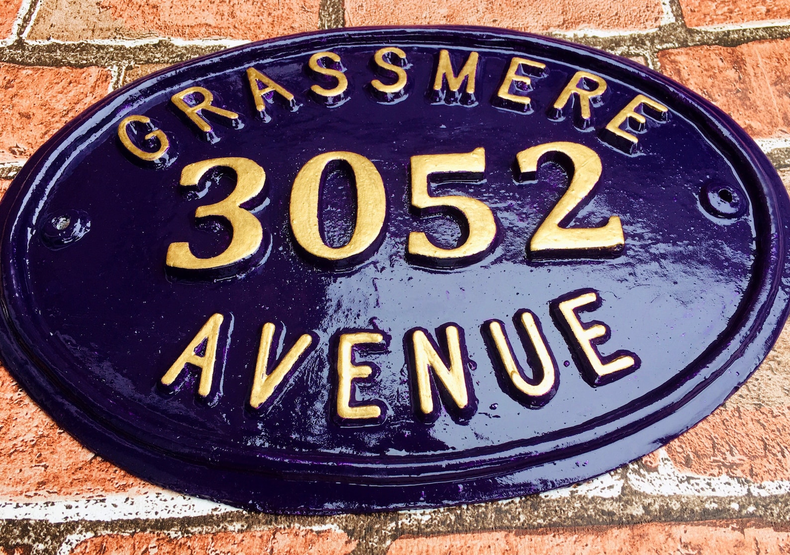 Colonial Style House Numbers Personalized House Number - Etsy