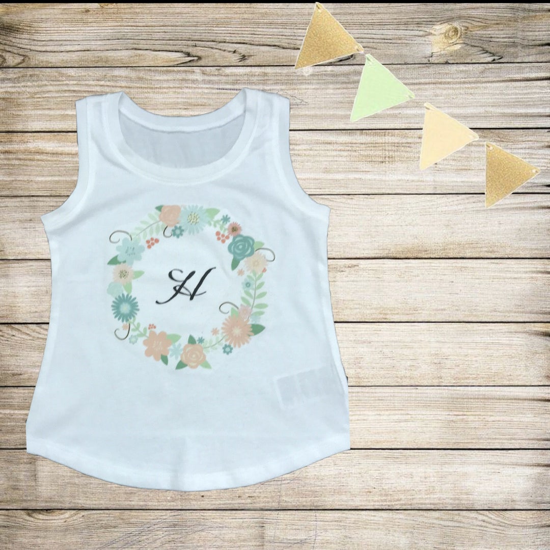 Custom Girl Shirt, Personalized Girls Shirt, Monogram Baby Girl, Girl