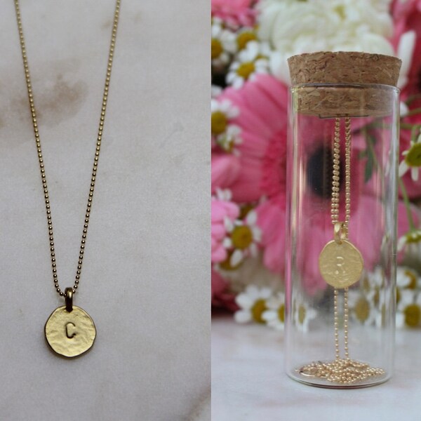 Simple Gold Necklace Etsy