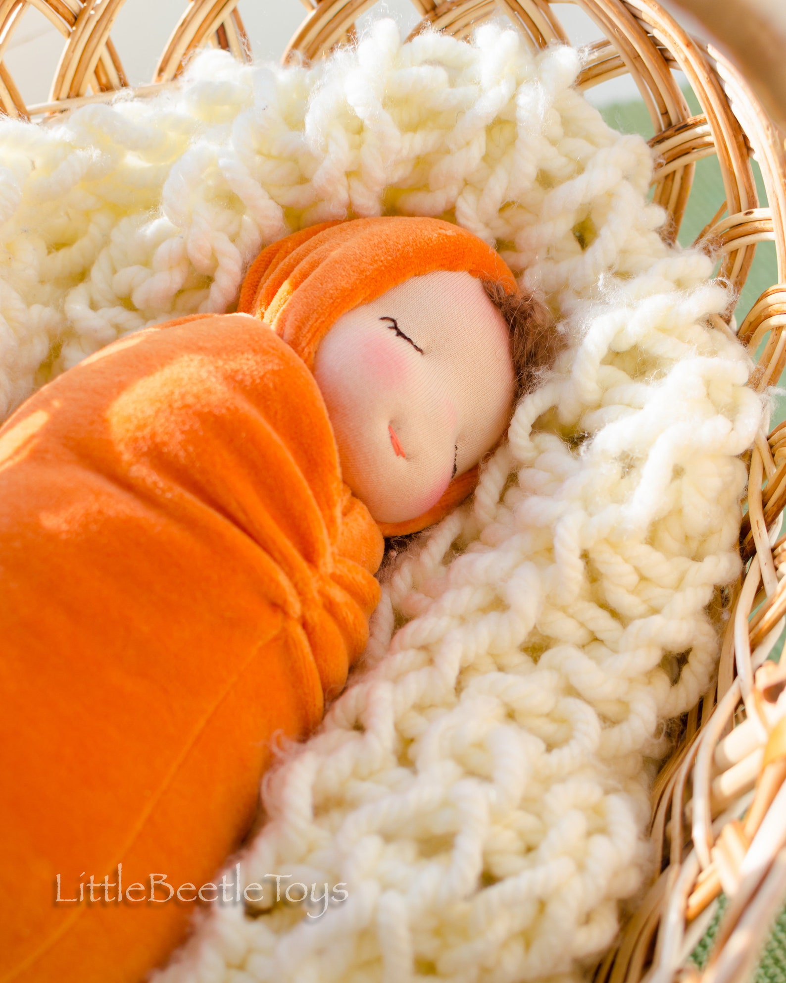 Waldorf Doll for Sleep Sleepy Baby Doll 11 Bedtime Doll Etsy